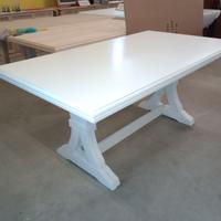 Tavolo Allungabile Nuovo Laccato Bianco Largo 100