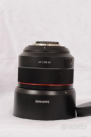 Obiettivo Samyang AF 85mm F1.4 F attacco nikon
