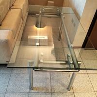 Tavolo soggiorno cristallo Effezzeta temperd