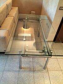 Tavolo soggiorno cristallo Effezzeta temperd