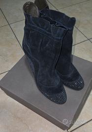 Stivaletti Janet & Janet - Blu Scamosciato