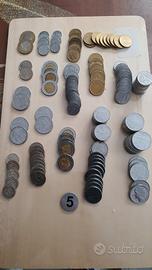 Lotto nr. 5 Kg. 1 monete Lira Rep. Italiana