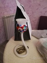 Lampada da tavolo multicolor in vetro di Murano