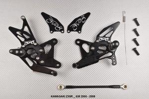 Pedane arretrate KAWASAKI ZX6R ZX6RR 636 2005 2008