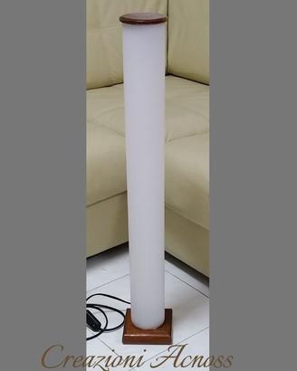 Lampada da tavolo cilindrica artigianale