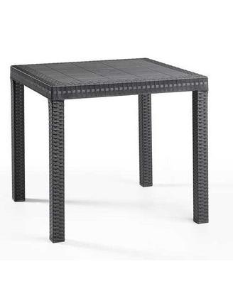 DALLAS - Tavolo rattan 80x80 polipropilene