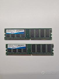 2x memoria RAM ADATA DDR 1GB