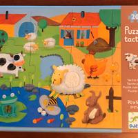 Puzzle fattoria tactilo DJECO per bambini