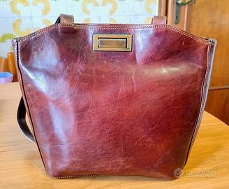 Borsa da Donna Artigianale Vera Pelle - 31x28x9 cm