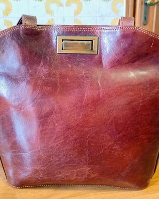 Borsa da Donna Artigianale Vera Pelle - 31x28x9 cm