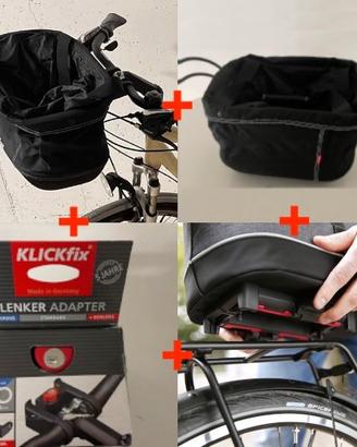 set borse bici con attacchi KLICKfix Alingo -50%