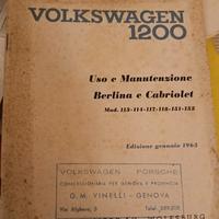 ww maggiolino 1963 libretto uso e manutenzione 