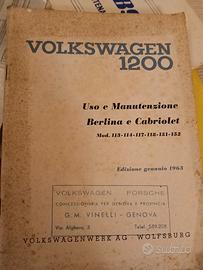 ww maggiolino 1963 libretto uso e manutenzione 