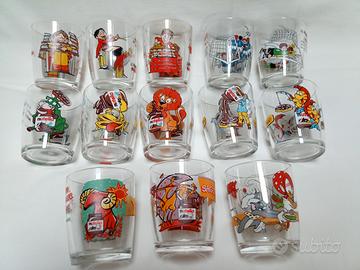 Lotto di 13 bicchieri Nutella 1999-2002