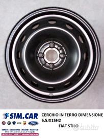 Cerchio in ferro 6.5JX15H2 Fiat Stilo
