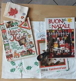 3 Riviste Natale Vintage Patchwork Punto Croce