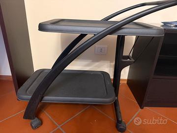 Carrello foppapedretti nero per trasporto alimenti