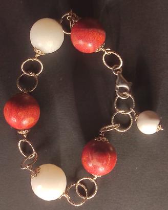 Bracciale agata e madreperla 