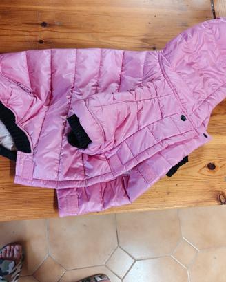 Cappottino Piumino per Cane Benetton Rosa