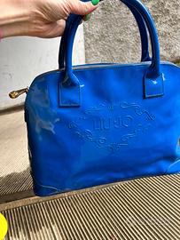 Borsa Liu jo blu elettrico vernice