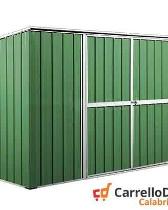 Casetta giardino box in Acciaio 345x186 verde