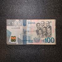 Banconota Ghana 100 Cedis Collezionismo Numismatic