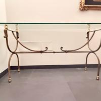 Consolle ferro e cristallo