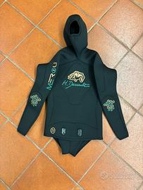 Giacca muta apnea H. DESSAULT MEROU BLACK 7mm tg4