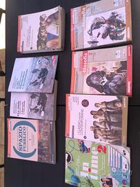 libri scolastici italiano, filosofia, storia ecc