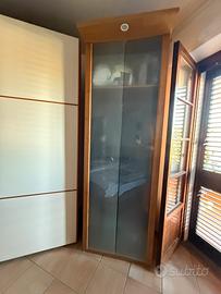 Armadio Moderno 2 Ante Vetro Smerigliato