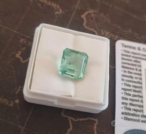 Smeraldo naturale 6,30 Ct Muzo Colombia cert. GIE