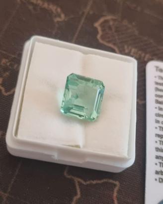 Smeraldo naturale 6,30 Ct Muzo Colombia cert. GIE