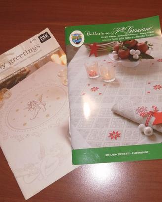x hobby.libri  di natale con ricami a punto croce 