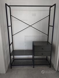 Appendiabiti con cassetti 