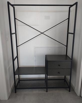 Appendiabiti con cassetti 