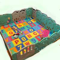 Recinto bambino, box pieghevole + tappeto puzzle