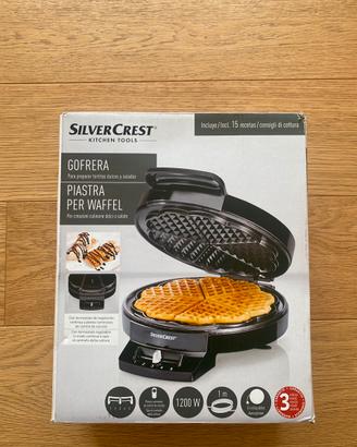 Piastra per Waffle SilverCrest 1200W – Come nuova