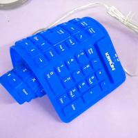 Tastiera italiana flessibile in gomma USB colorata