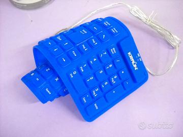 Tastiera italiana flessibile in gomma USB colorata