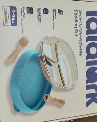 Set Pappa Neonati PPSU 3 in 1 con Posate (2 Pezzi)