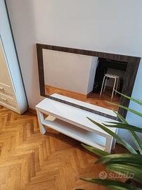  Mobiletto IKEA e Specchio effetto legno 