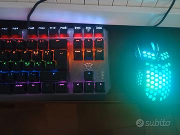 tastiera meccanica e mouse da gaming 