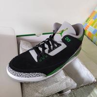 Air Jordan 3 retro black pine green silver white