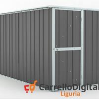 Deposito attrezzi giardino 175x307cm grigio scuro