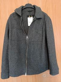 Giacca Barbour Ivor Wool in Pura Lana Grigio Antra