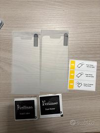 2 pellicole vetro iPhone 13 mini + kit pulizia
