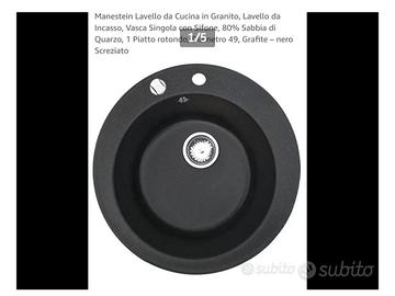 Lavandino da cucina tondo.