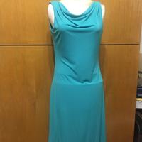 Vestito lungo color Tiffany