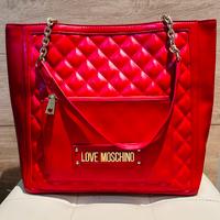 Borsa Love Moschino rossa trapuntata