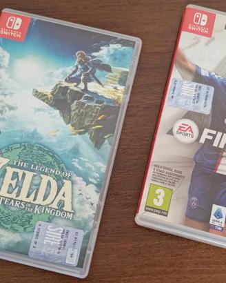 Due giochi Nintendo Switch: Zelda e FIFA